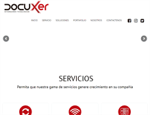 Tablet Screenshot of docuxer.com